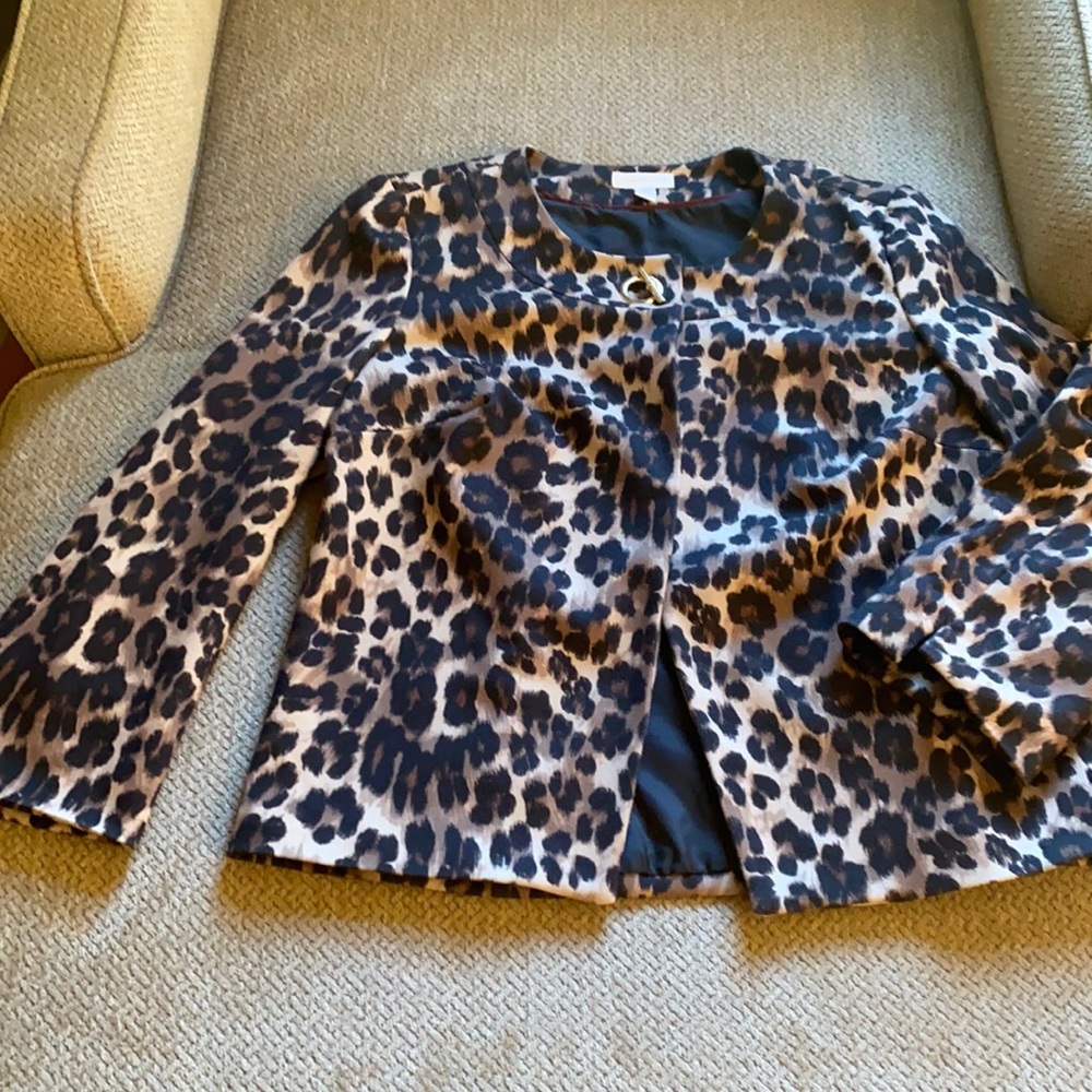 Charter Club Leopard Print Jacket